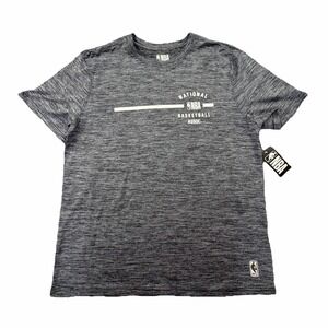 NBA Gray Performance T-Shirt Men's XL Athletic Basketball Logo Tee NWT
